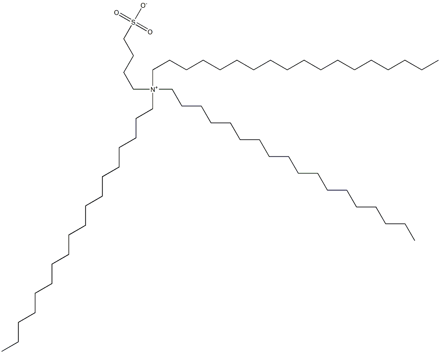 N,N-Dioctadecyl-N-(4-sulfonatobutyl)-1-octadecanaminium Structure