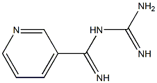 N-(3-Pyridylcarbonimidoyl)guanidine Struktur