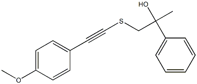 2-Phenyl-3-[[(4-methoxyphenyl)ethynyl]thio]propan-2-ol