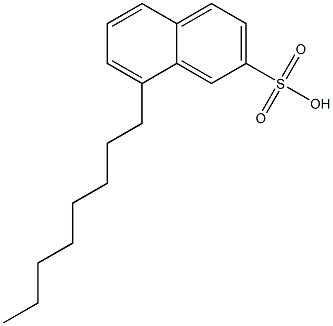 8-Octyl-2-naphthalenesulfonic acid,,结构式