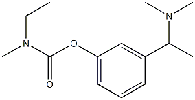 N-Ethyl-N-methylcarbamic acid 3-(1-dimethylaminoethyl)phenyl ester Structure