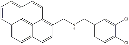 1-(3,4-Dichlorobenzylaminomethyl)pyrene Structure