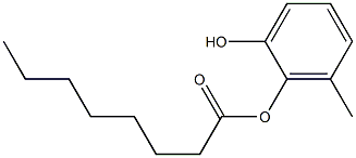 Octanoic acid 2-hydroxy-6-methylphenyl ester