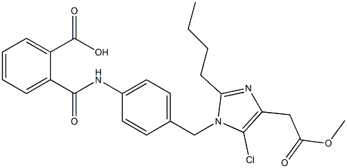 2-Butyl-5-chloro-1-[4-[2-(hydroxycarbonyl)benzoylamino]benzyl]-1H-imidazole-4-acetic acid methyl ester