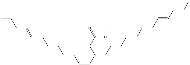 N,N-Di(8-dodecenyl)glycine lithium salt Structure