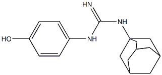 1-(1-Adamantyl)-3-(4-hydroxyphenyl)guanidine Structure