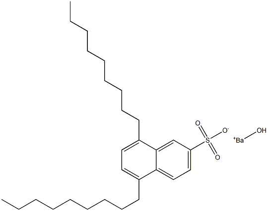 5,8-Dinonyl-2-naphthalenesulfonic acid hydroxybarium salt Struktur