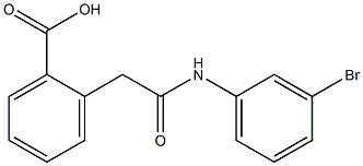 2-[2-[3-Bromoanilino]-2-oxoethyl]benzoic acid,,结构式