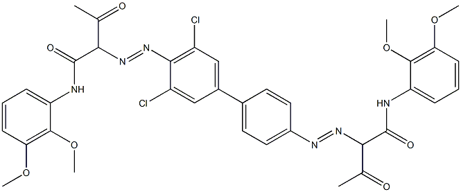 4,4'-Bis[[1-(2,3-dimethoxyphenylamino)-1,3-dioxobutan-2-yl]azo]-3,5-dichloro-1,1'-biphenyl