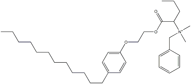 N,N-Dimethyl-N-benzyl-N-[1-[[2-(4-dodecylphenyloxy)ethyl]oxycarbonyl]butyl]aminium