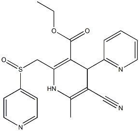 5-Cyano-1,4-dihydro-6-methyl-4-(2-pyridinyl)-2-[(4-pyridinylsulfinyl)methyl]pyridine-3-carboxylic acid ethyl ester