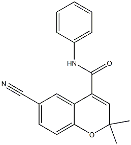 6-Cyano-N-phenyl-2,2-dimethyl-2H-1-benzopyran-4-carboxamide
