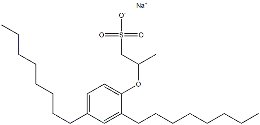  2-(2,4-Dioctylphenoxy)propane-1-sulfonic acid sodium salt