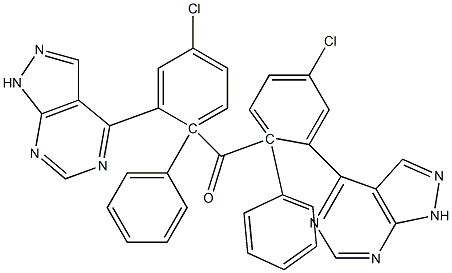 1-Phenyl-1H-pyrazolo[3,4-d]pyrimidin-4-yl(4-chlorophenyl) ketone Structure
