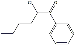 フェニル1-クロロペンチルケトン 化学構造式