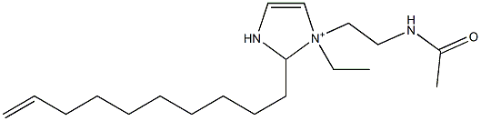 1-[2-(Acetylamino)ethyl]-2-(9-decenyl)-1-ethyl-4-imidazoline-1-ium 结构式
