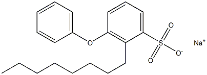 2-Octyl-3-phenoxybenzenesulfonic acid sodium salt,,结构式