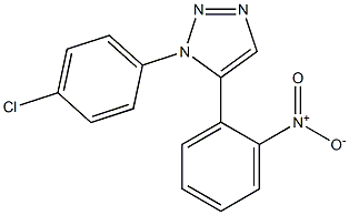 1-(4-Chlorophenyl)-5-(2-nitrophenyl)-1H-1,2,3-triazole Structure