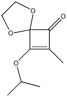 8-イソプロピルオキシ-7-メチル-1,4-ジオキサスピロ[4.3]オクタ-7-エン-6-オン 化学構造式