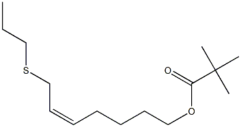 Pivalic acid [(Z)-7-[propylthio]-5-heptenyl] ester,,结构式