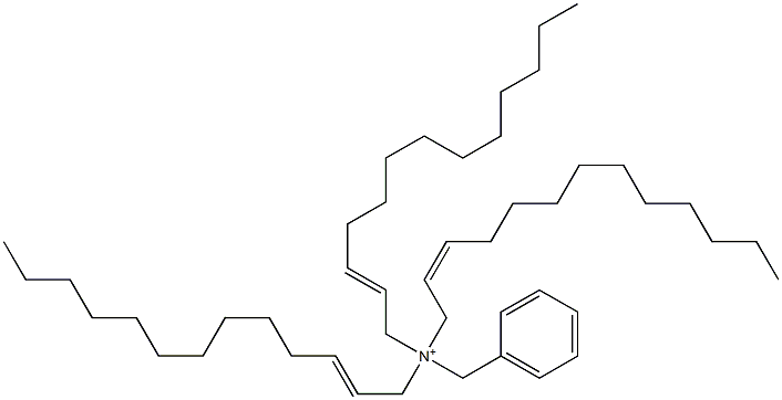 Tri(2-tridecenyl)benzylaminium Structure