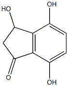 3,4,7-Trihydroxyindan-1-one Structure