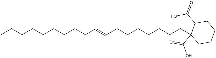 Cyclohexane-1,2-dicarboxylic acid hydrogen 1-(8-octadecenyl) ester Structure