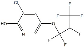 3-Chloro-5-(1,1,2,3,3,3-hexafluoropropyloxy)pyridin-2-ol 结构式
