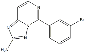 2-Amino-5-[3-bromophenyl][1,2,4]triazolo[1,5-c]pyrimidine,,结构式