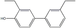 4-(3-エチルフェニル)-2-エチルフェノール 化学構造式