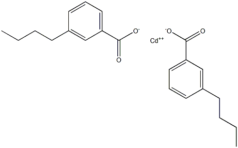 Bis(3-butylbenzoic acid)cadmium salt Structure