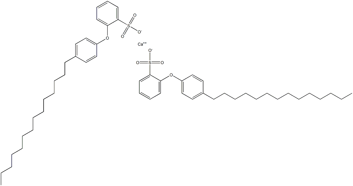 Bis[2-(4-tetradecylphenoxy)benzenesulfonic acid]calcium salt Structure