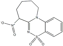 8,9,10,11-Tetrahydro-7-nitro-7H-azepino[2,1-c][1,2,4]benzothiadiazine 5,5-dioxide Struktur