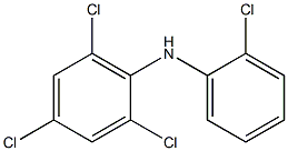 2,4,6-トリクロロフェニル2-クロロフェニルアミン 化学構造式