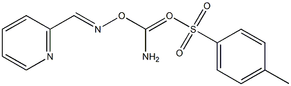 2-Pyridinecarbaldehyde O-(p-tolylsulfonyl)carbamoyl oxime Structure