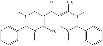 Phenyl[(6-amino-1,3-dimethyl-1,2,3,4-tetrahydropyrimidin)-5-yl] ketone Structure
