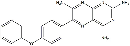 6-[4-Phenoxyphenyl]-2,4,7-pteridinetriamine