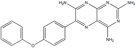 6-[4-Phenoxyphenyl]-2,4,7-pteridinetriamine Structure