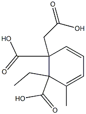 6-Methylphthalic acid 1-ethyl 2-carboxymethyl ester 结构式