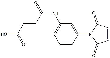 3-[N-[3-(2,5-Dioxo-3-pyrrolin-1-yl)phenyl]carbamoyl]propenoic acid Structure