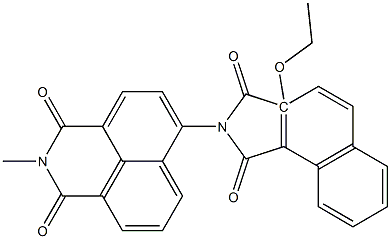 N-[(2,3-ジヒドロ-2-メチル-1,3-ジオキソ-1H-ベンゾ[de]イソキノリン)-6-イル]-2-エトキシナフタルイミド 化学構造式