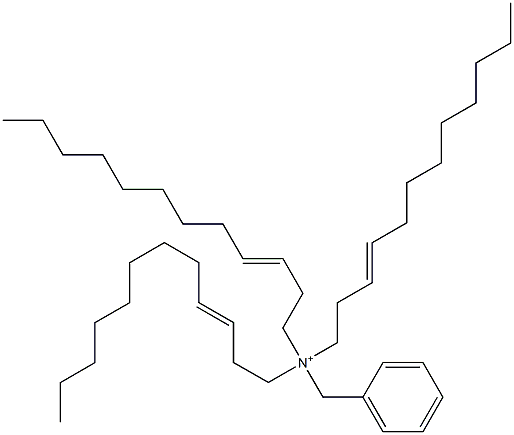 Tri(3-dodecenyl)benzylaminium