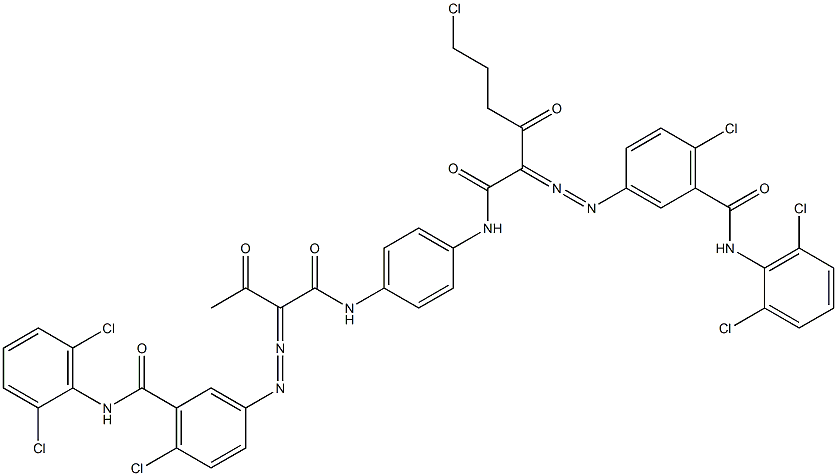 3,3'-[2-(2-Chloroethyl)-1,4-phenylenebis[iminocarbonyl(acetylmethylene)azo]]bis[N-(2,6-dichlorophenyl)-6-chlorobenzamide]