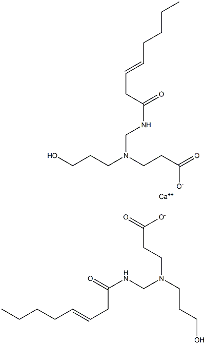 Bis[3-[N-(3-hydroxypropyl)-N-(3-octenoylaminomethyl)amino]propionic acid]calcium salt|