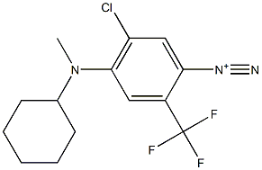 5-Chloro-4-(cyclohexylmethylamino)-2-(trifluoromethyl)benzenediazonium Structure