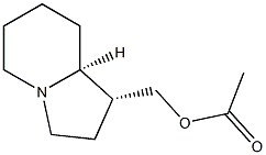 (1R,8aS)-Octahydroindolizine-1-methanol acetate Structure