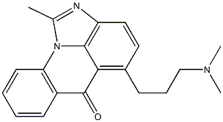 5-(3-Dimethylaminopropyl)-1-methyl-6H-2,10b-diazaaceanthrylen-6-one,,结构式