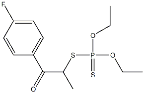 Dithiophosphoric acid O,O-diethyl S-[1-(4-fluorobenzoyl)ethyl] ester 结构式