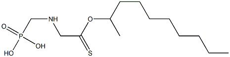 [(Phosphonomethyl)amino]thioacetic acid S-decyl ester Structure