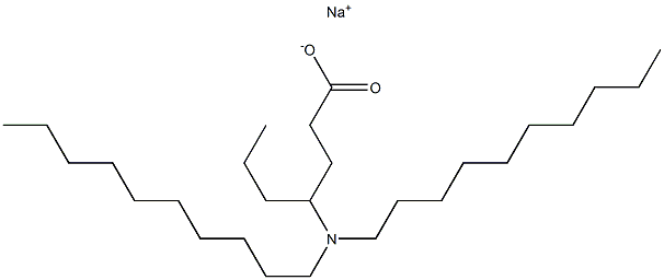  4-(Didecylamino)heptanoic acid sodium salt